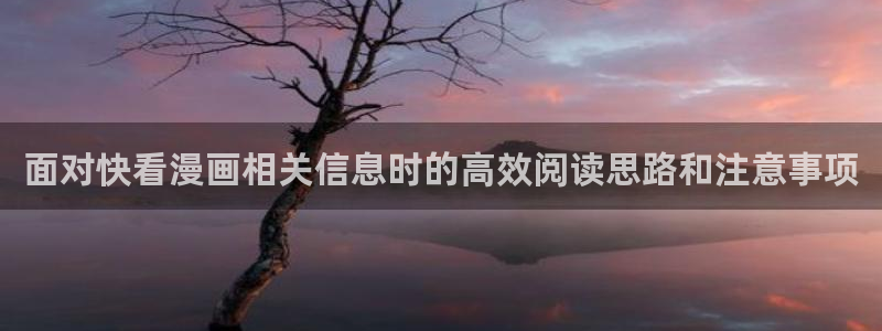漫画岛最新地址入口：面对快看漫画相关信息时的高效阅读思路和注意事项